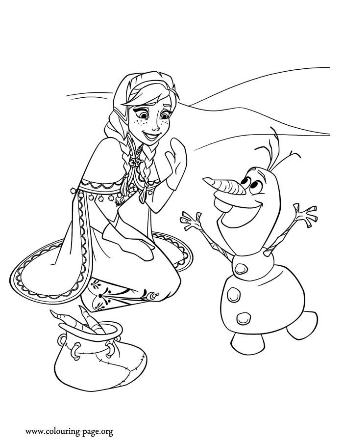 olaf coloring pages to print out - photo #15