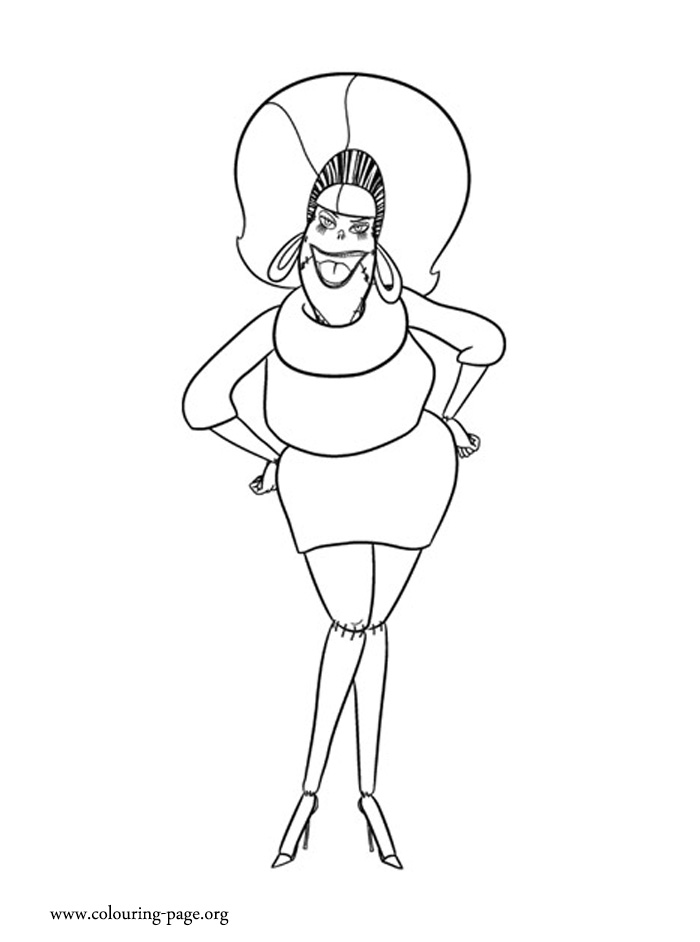 Hotel Transylvania - Eunice coloring page