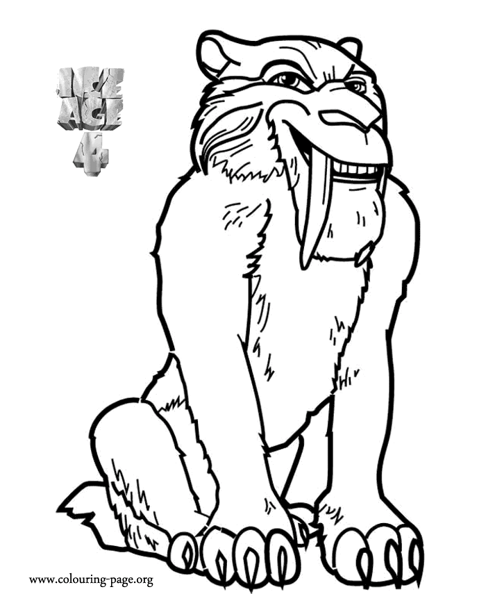 ice age 4 diego coloring pages - photo #1